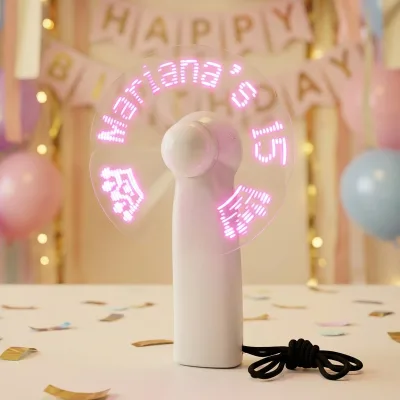 FineGreen Romance Theme Eco-Friendly Plastic Mini Portable Handheld LED Customizable Message Battery Operated Promotional