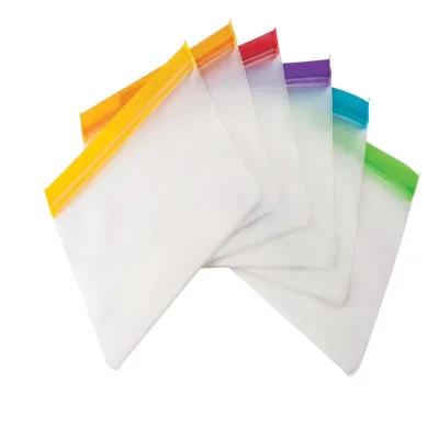 Waker Manufacturers 3 Size Eco-Friendly Silicone Food Storage Bag Versatile Cooking Reusable Airtight Seal Food Bag