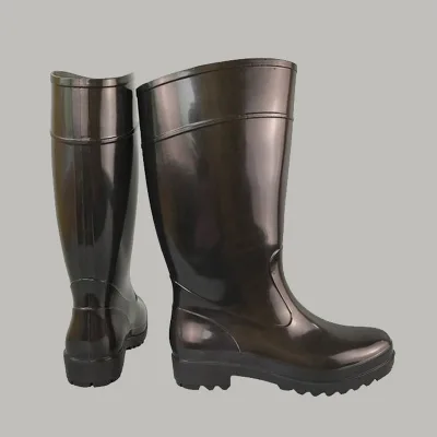 Men's 100% Waterproof Non-Slip Knee High Gumboots for Summer/Winter Acid-Proof Light Boots for Farming Garden Snowboarding