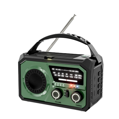 Radio Full Band Full Channel Disaster Prevention Emergency Radio Solar Charging Lighting Portable Radio