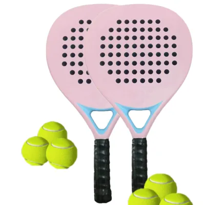 Carbon Fiber Surface EVA Core 38mm Thickness Cage Tennis Padel Racket Custom logo