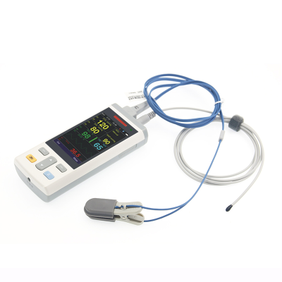 Professional Medical Devices ICU Neonatal Pediatric Adult Color TFT NIBP SPO2 ETCO2 TEMP Handheld Vital Sign Monitor With Alarm