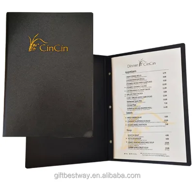 New And Original Qr Code Booklet Leather Wine List Menu Cover 4.5 X 11