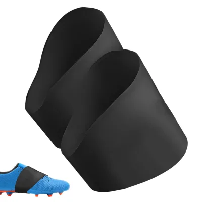2Pcs Youth Soccer Cleat Lace Covers Elastic Silicone Shoelaces Covers Soccer Shoe Lace Bands for Football Baseball Shoes