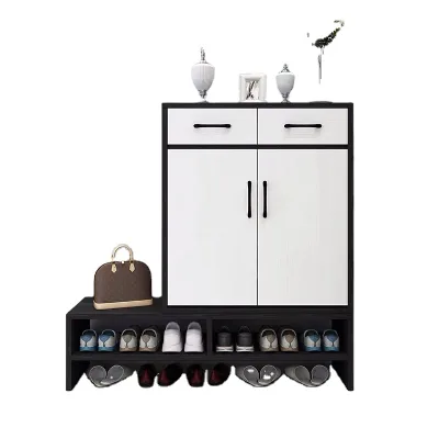 Modern Price Light Luxury Furniture Living Room Shoe Rack Organizer Cabinet with Drawer