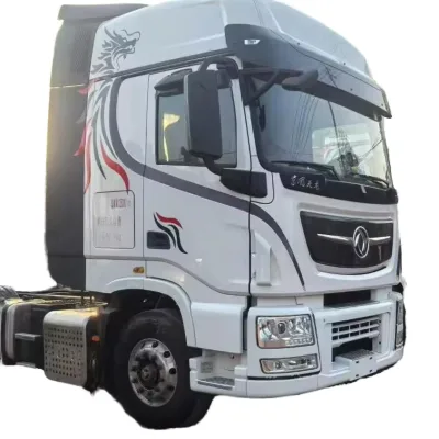 Left Steering Used 6x4 Diesel Tractor Air Suspension Driver's Seat Rear Camera Euro 6 Emission Standard