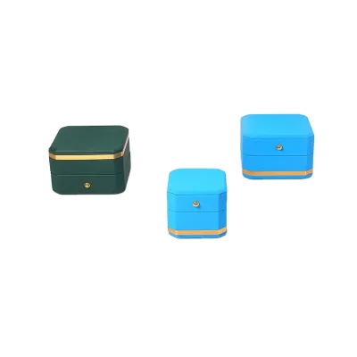 FSD Cheap Customizable Personalize Jewelry Box with Logo Using Exquisite Diamond Metal Lid Closure Model A-117