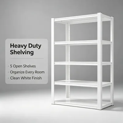 Closet Organize Customizable Steel Shelving Metal Shelving for Closets Expandable Structure for Wardrobe Clothes Sundrie Storage
