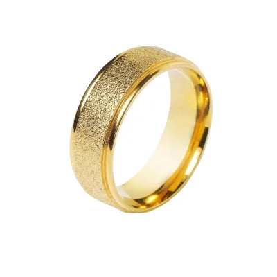 New Fashion Design Men Wedding Tie Ring Gold Silver Metal Ring