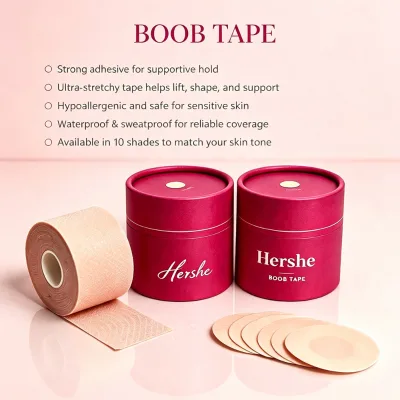 Boob Tape Custom Wholesale Supplier Hypoallergenic Sensitive Skin Strong Hold Breast Lift Tape for Perfect Lift Without Bra