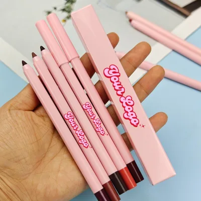 OEM Factory Mineral Waterproof Matte Lipliner Pencil Contour Tint Long Lasting Non-stick Cup Moisturising Lips Lip Liner Pencil