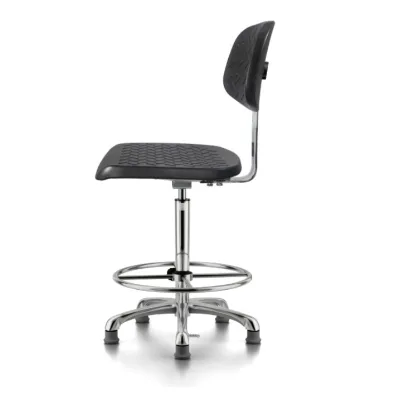 High Quality ESD Cleanroom Typist Chair Anti Static Black Workshop Spin Chair