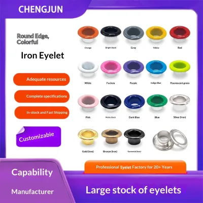 Colorful Stainless Steel Eco-Friendly Water Resistant Anti- Durable Spray Painted Lasting Color Grommets Eyelets Shoes Boots