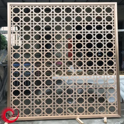 10 mm Thickness Matt Antique Copper Aluminum Carved Screen Decorative Panels