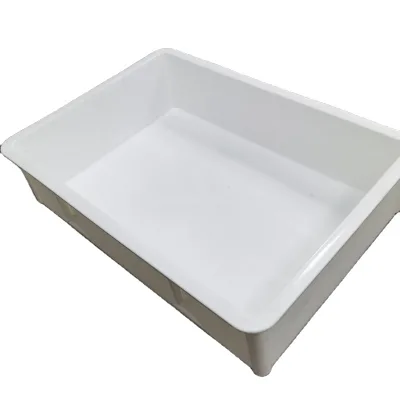 45mm Depth Small Food Grade Plastic Square Shape White Pizza Dough Proofing Box Restaurant Bakery Use Easy Cleaning Fermentation