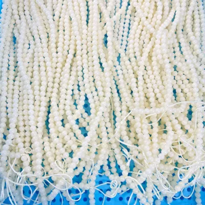 Natural White Jade Bodhi Hand String Loose Gemstone Beads for Making Necklace and Bracelet
