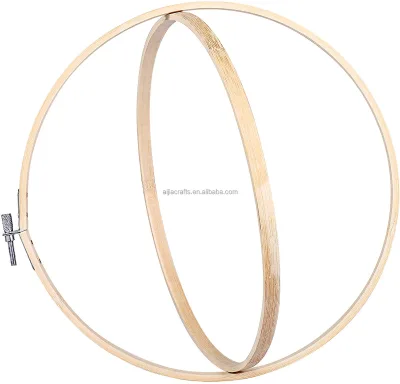 Embroidery Hoops Circle for Christmas Decoration and Dream Catcher Hoop Station, Cross Stitch Hoop Ring