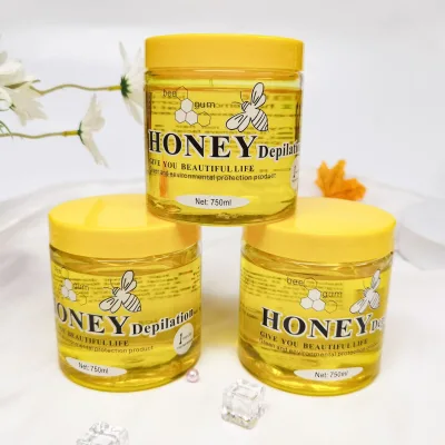 High Quality Cleansing Hair Wax Removal Honey Depilatory Wax for All Skin Types Natural and Safe 750ml