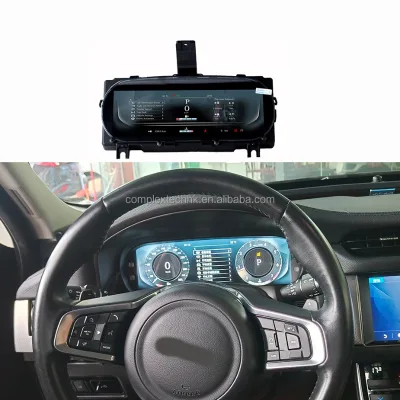 12.3\" LCD Dashboard Virtual Cockpit New Odometer Speedometer Cluster for 2016-2019 Jaguar XFL 1-Year Warranty Linux Auto Meter