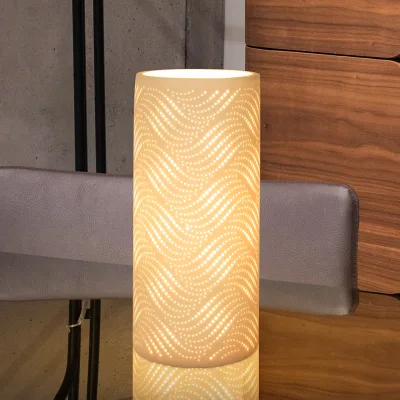 Hot Sale Cylindric Shape Table Light Nordic Style Led Night Light Lamp Bedside Lamp Craft Night Lamp