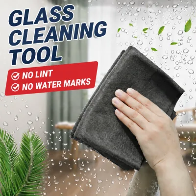 Thickened Magic Microfiber Cloth Washable Reusable Window Glass Mirror Lintless Streakless Watermarkless