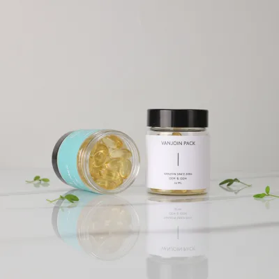 Glass Jars with Lids Clear Small Glass Jars with Black Lids Empty Cosmetic Containers Airtight Round Glass Jar