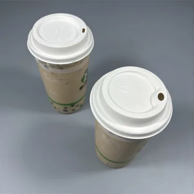 BonitoPak Customized 100% Compostable Biodegradable Molded Sugarcane Bagasse Pulp Coffee Cup Lid