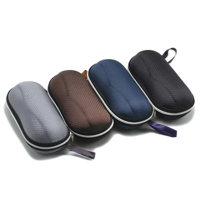 Fashion Portable Sports Eyeglass Case Wholesale Grid Coffee Gray Glasses Boxes Hot Selling EVA Zipper Sunglasses Box