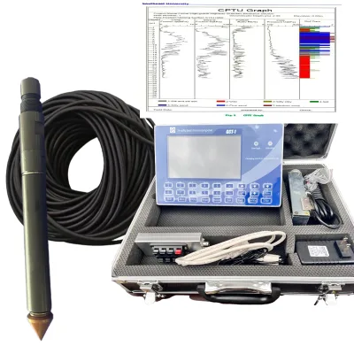 Cone Penetration Testing Instrument with CPT CPTU Sensor