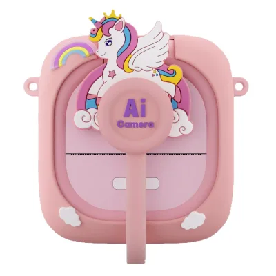 Bestseller AI Kids Camera 2.4-inch Screen Smart Voice HD Selfies Thermal Printing Educational for Kids Gift