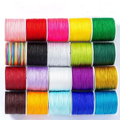 Yarn Craftsman 100% Nylon DIY 0.8mm 50m 72# Bracelet Material Braid Rope Thread Accessories Mini Set