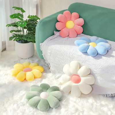 Soft and Comfortable Floral Pattern Pillow Cushion, Suitable for Bedroom, Dormitory, and Home Decoration