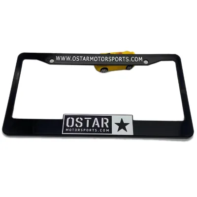 3D Custom logo Shape Car Number Plate Holder for USA Auto Cars
