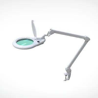 Modern Design Flexible Metal Swing Arm Desk Lamp Magnifying Glass Led Light for Learning Reading