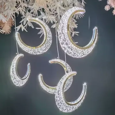 New Wedding Decoration Acrylic Moon Pendant with Romantic Atmosphere