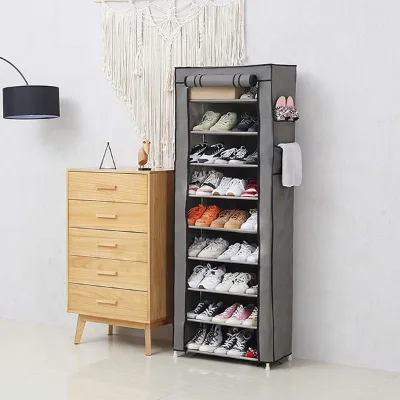 Modern Plastic Cubby Shoe Rack/ Shoes Display Rack/ Umbrella Shoe Rack
