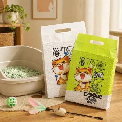 Biodegradable Eco Flushable Cat Litter Anti-mold Odor-Control Easy Clean for Kitten & Senior Cats
