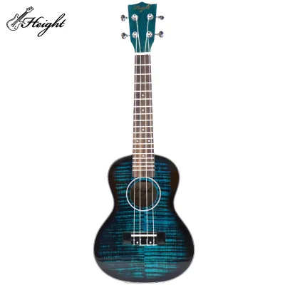 23-Inch Tenor Ukulele for Children Spruce Blue Tiger with 5-Line Rosewood Binding Guitar