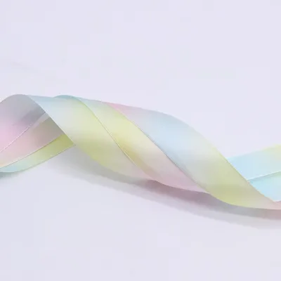 Wholesale Custom 3d Gold Foil Printing, High-quality Ribbon Printing, Woven Flower Packaging Ribbon