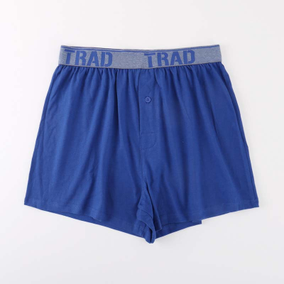 100% Cotton Cheap Plus Size Boxer Brief with Button for Fat Men