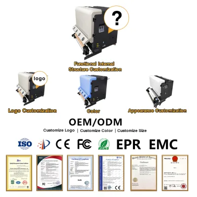 For 24 Inch Vertical Automatic Epson Compatible DTF Printer Powder Shaker Machine Multicolor 3-Year Warranty DTF Ink