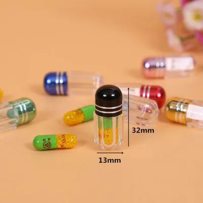 Mini Empty Small Plastic Supplement Capsule Packaging Bottles Single Capsule Shells Rhino Sexual Enhancement Pill Packaging Bott