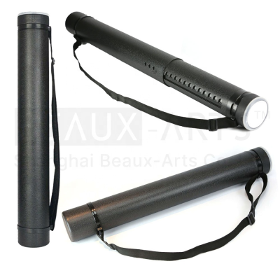 Drawing Tube Telescoping Art Tube Large Plastic Black Storage Tube