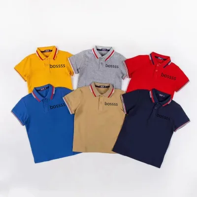 New Style Clothes Kids Polo Shirts Cotton Short Sleeve High Quality Kids Boys in Summer