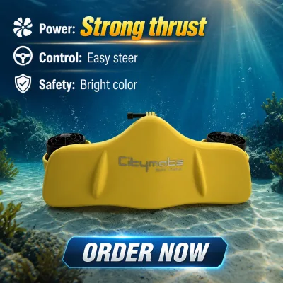 Scooter Des Mers Electrique Citymate Underwater Diving Scooter 1.8m/s Mid-tier Power, 40m Depth Waterproof, Handheld Propeller
