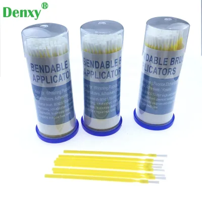 Denxy Dental Long Shank Bendable Oral Disposable Micro Brush Applicator