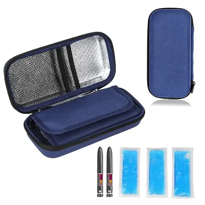 New EVA Insulin Cooler Bag - Medical-grade Portable Small Gel Ice Pack Specifically for Pharmaceuticals