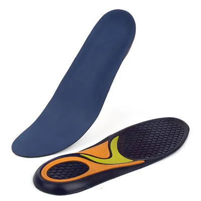Supplier Custom Fit TPE Gel Shock Absorbing Anti-Fatigue Impact Absorption Sports Shoe Insole Inserts for Men Women