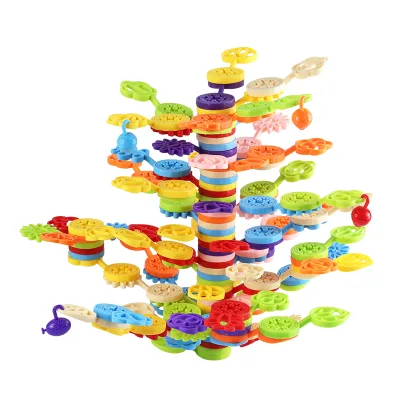 Manufacturer Direct Sale Stacking Blocks 144pcs Stacking Tree Toy Stacking Blocks for Classroom and Group Activity