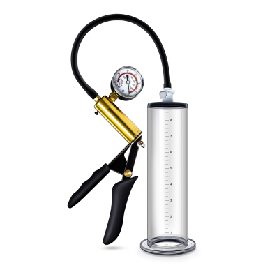 Men Brass Pistol Penis Pump Bigger Enlargement Adult Penis Plug Sex Toys Erectile Dysfunction Vacuum Device Penis Pump